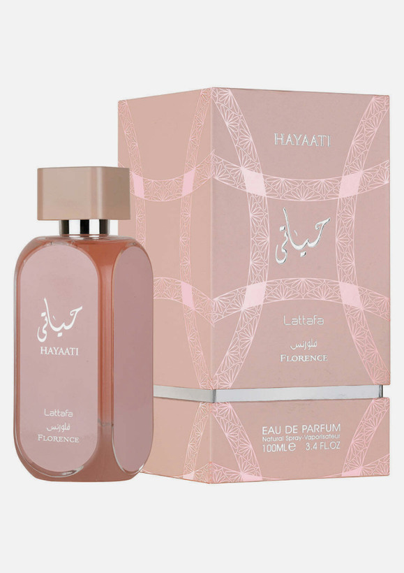 عطر ادکلن حیاتی صورتی Hayaati Florence از شرکت لطافه Lattafa