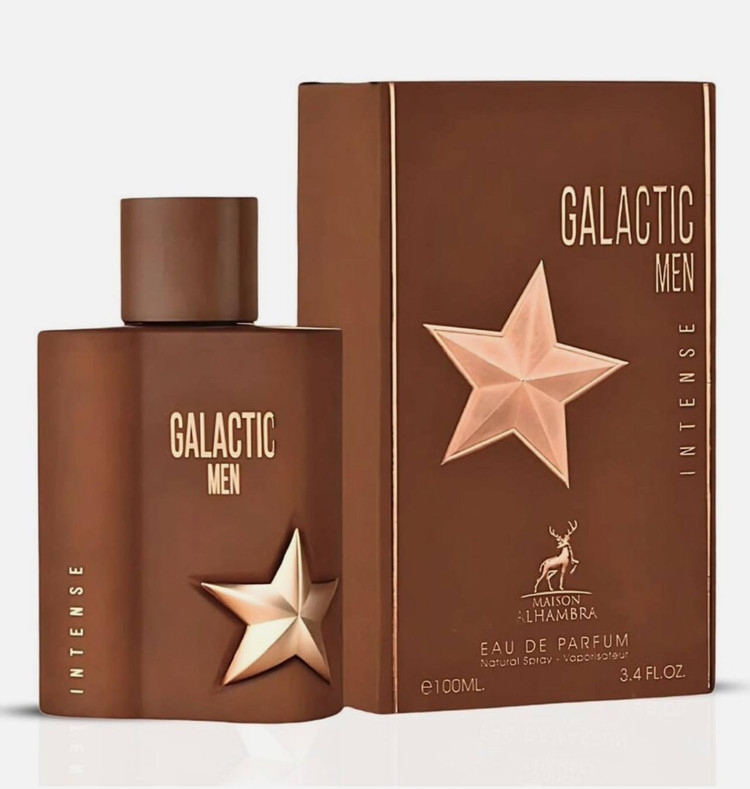 عطر ادکلن گلاستیک من اینتنس Galactic Men Intense مشابه ادکلن Mugler A*Men Pure Havane از برند الحمبرا Maison Alhambra