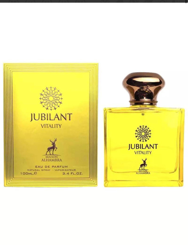 ادکلن جوبیلانت ویتالیتی Jubilant Vitality مشابه ادکلن ورساچ اروس انرژی از برند الحمبرا Maison Alhambra
