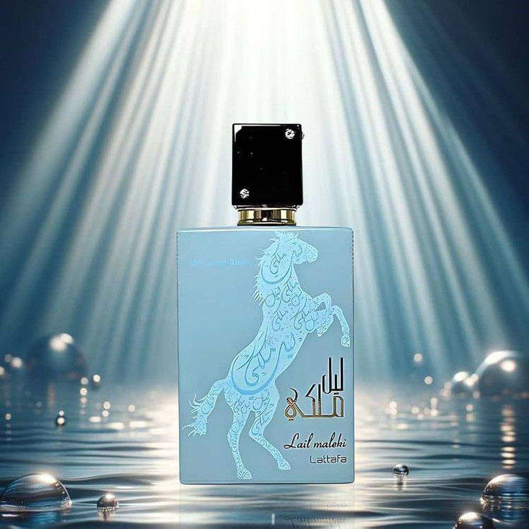 ادکلن لیل الملکی آبی از برند لطافه Lattafa Lail Al Maleki Moroccan Blue مشابه مون بلان لجند اینتنس
